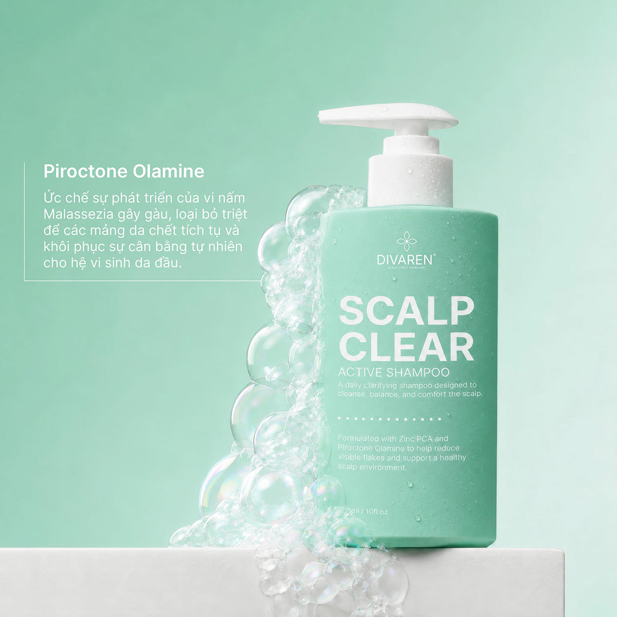Cách dùng dầu gội làm sạch da đầu Divaren Scalp Clear